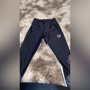 Puma Legging, Size XS, Color Black, White and Rose Gold.